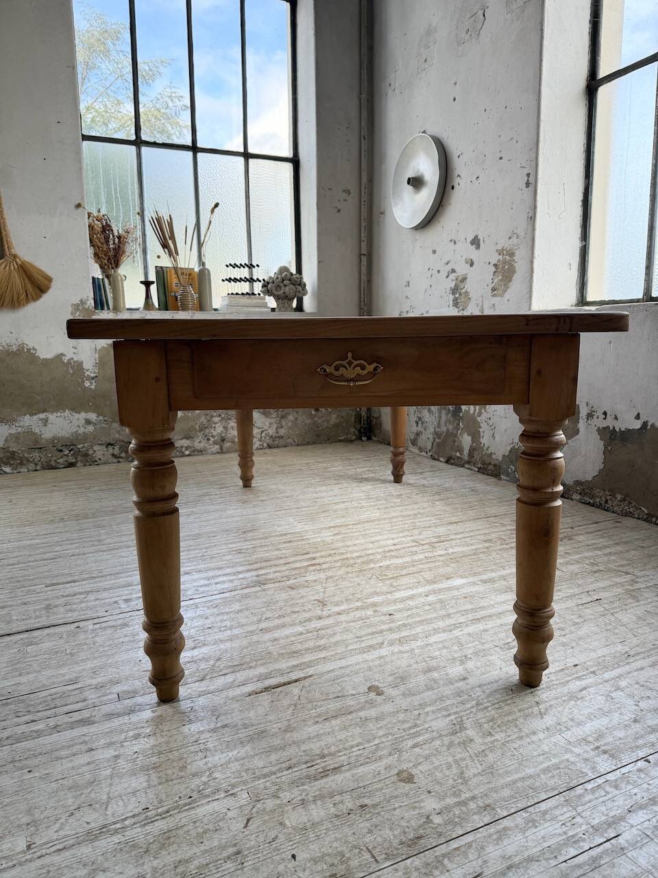 Table de ferme en merisier