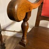 PAIR OF ARMCHAIRS WITH HIGH BACK STYLE LOUIS XIII