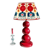 Red ceramic lamp base