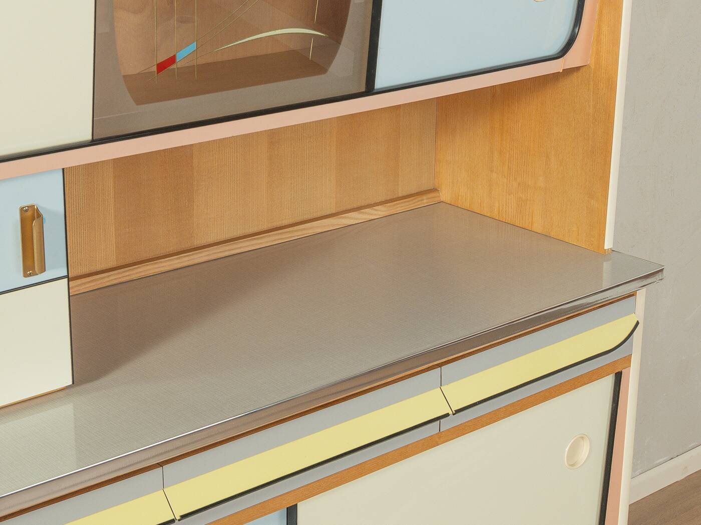 Charmant meuble de cuisine deux pièces des années 1950