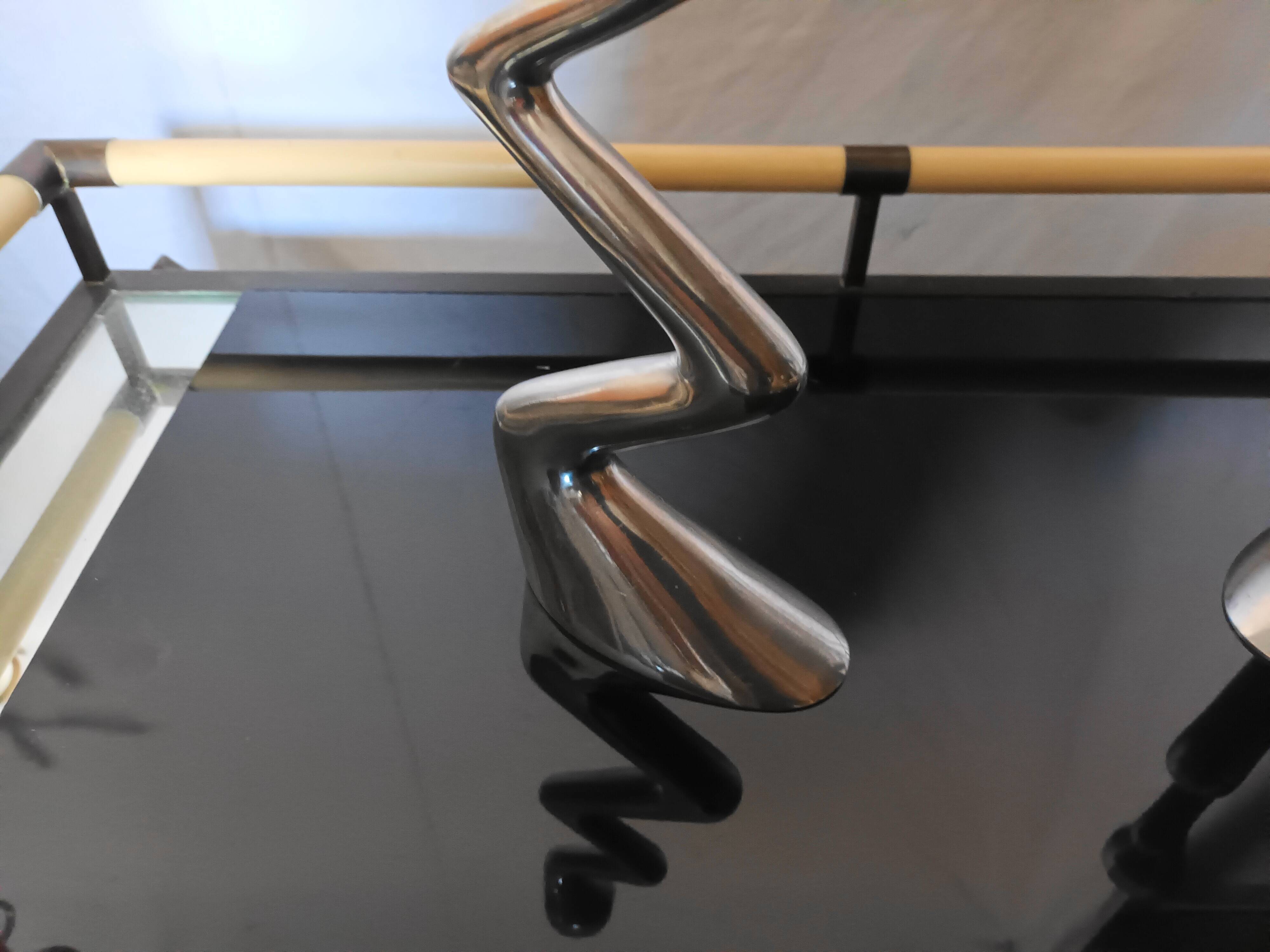 Pair of Zig Zag candlesticks by Matthew Hilton from the 80s