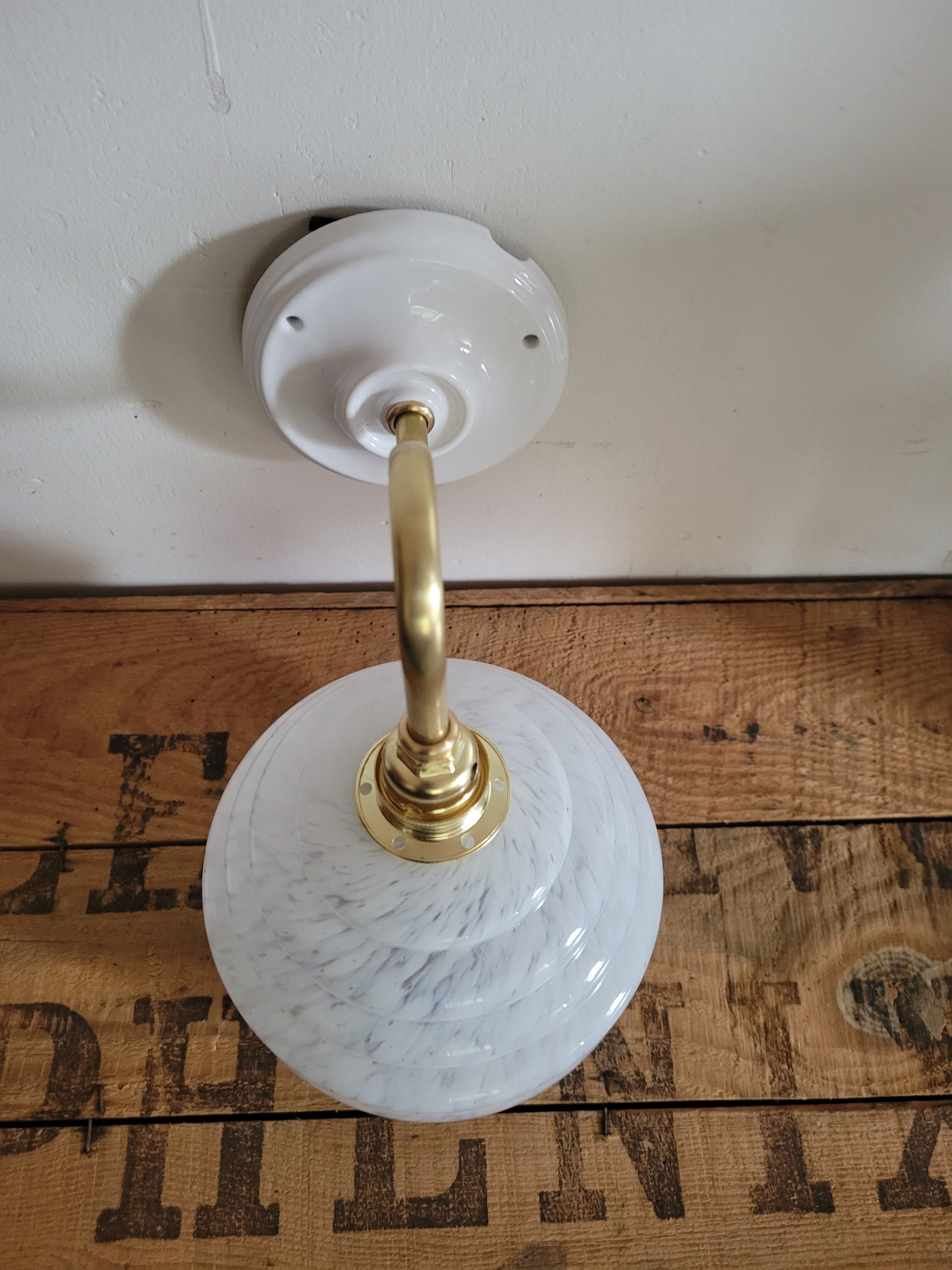 Clichy glass wall lamp