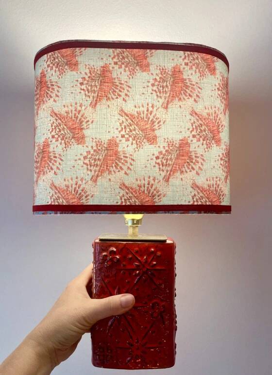 1960s Scheurich Kosmos table lamp - battery-operated light - 38 cm