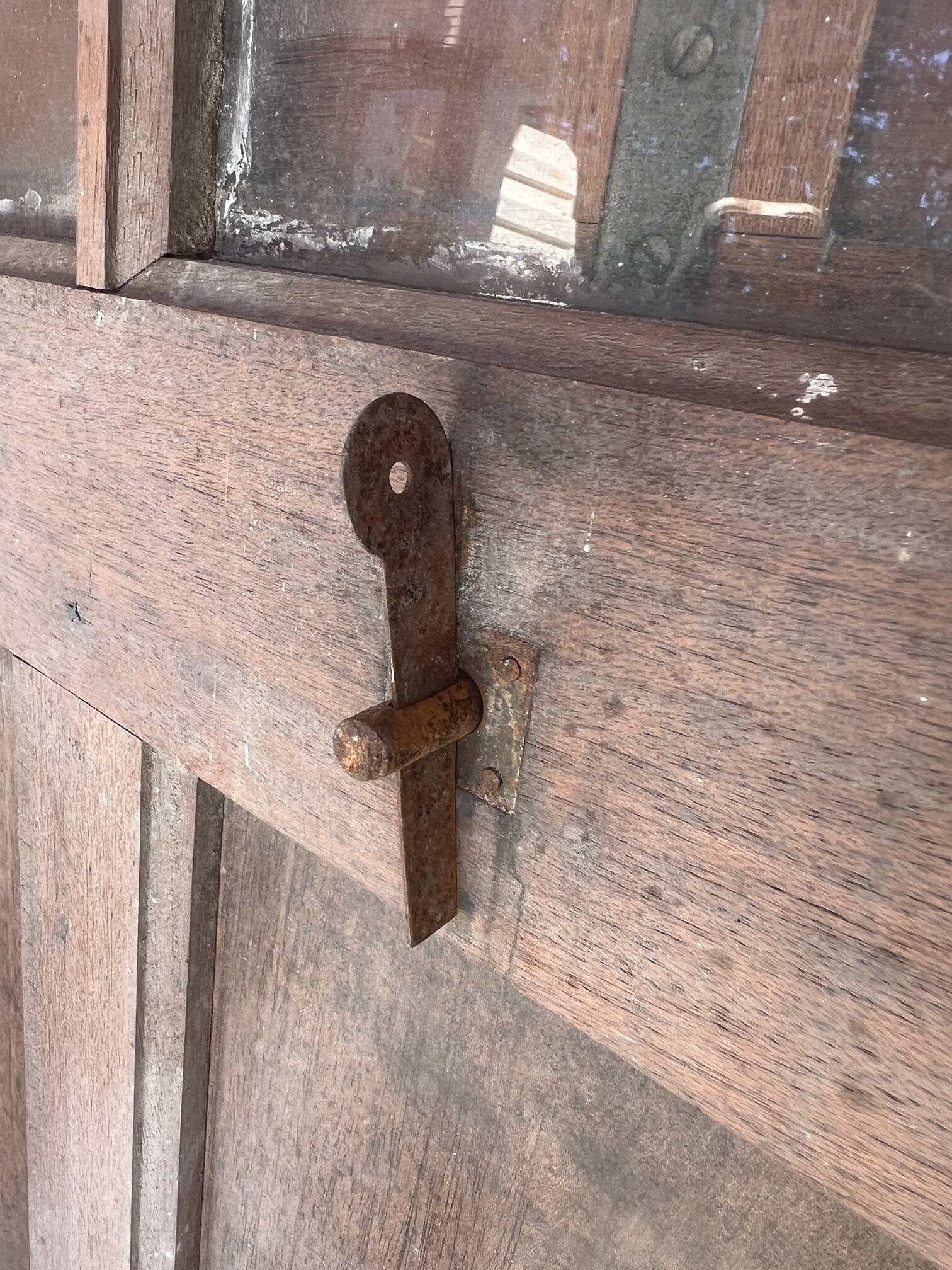 Wooden doors for an old shop front + frame