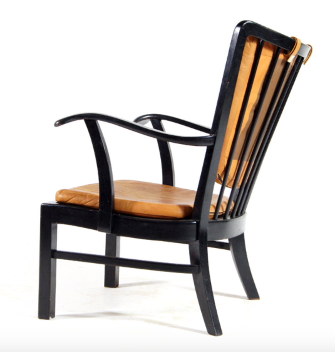 Fritz Hansen chair in 70s leather