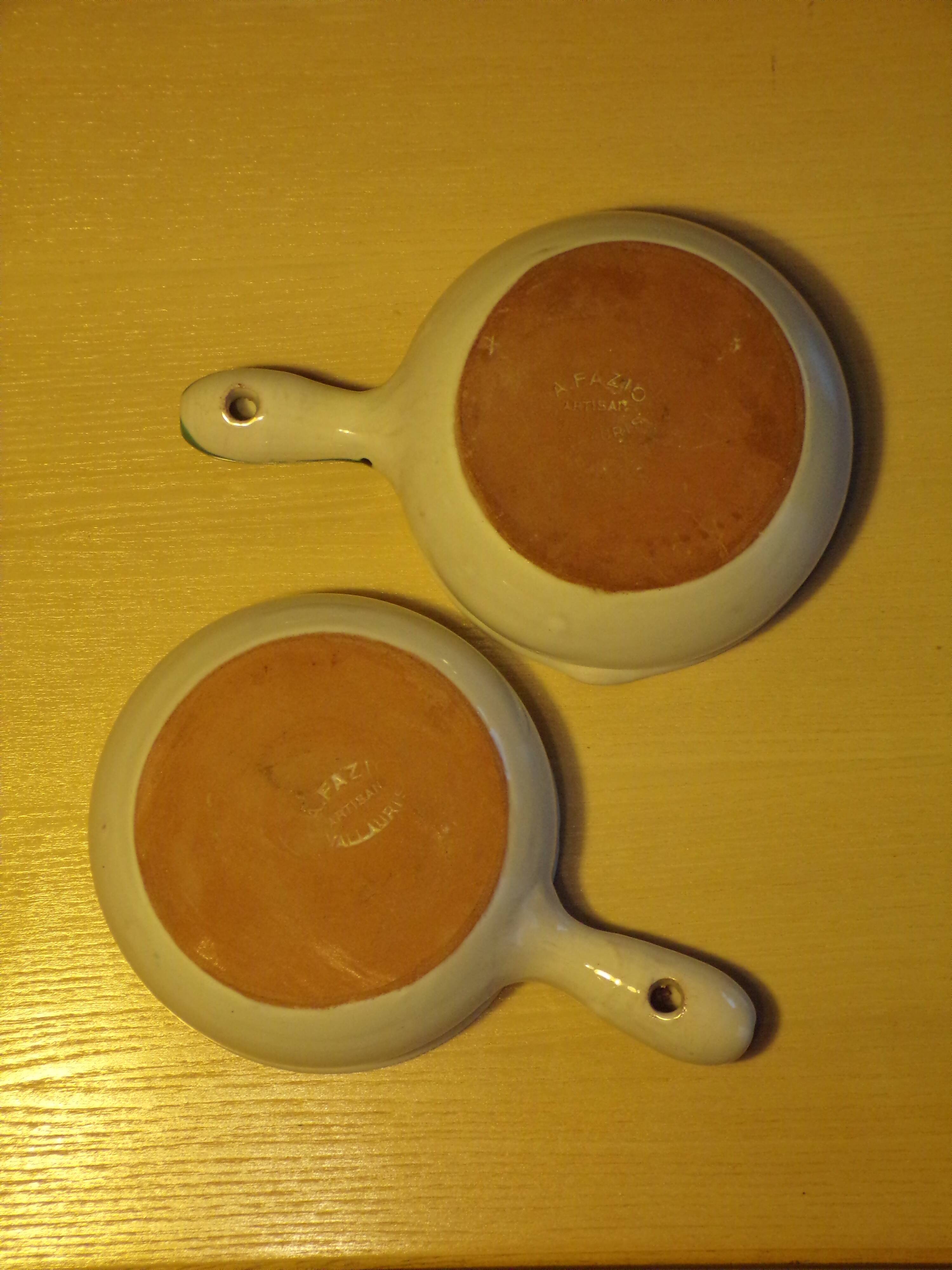 2 ceramic pots by Antoine Fazio in Vallauris