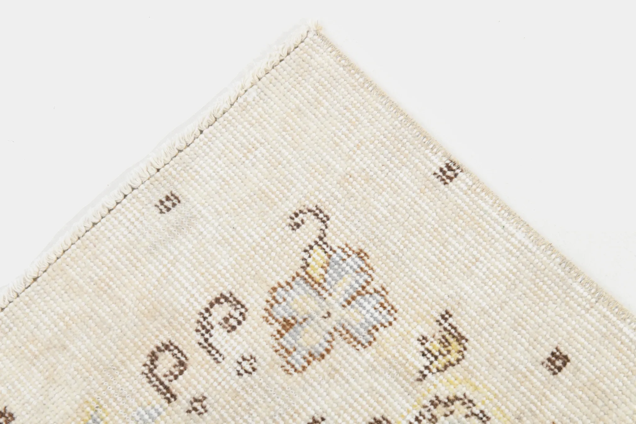 5x9 Ivory & Cream Oriental Persian Rug, Vintage Classic Home Decor Carpet