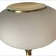 Art Deco floor lamp in brass and opaline glass - 130 cm
