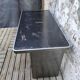 Strafor desk in brushed metal