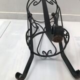 Wrought iron umbrella holder