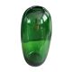 Large green glass vase