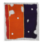 Deep Purple Minimalist Wall Hanging, 3x4 Textile Tapestry, 106x115 Cm