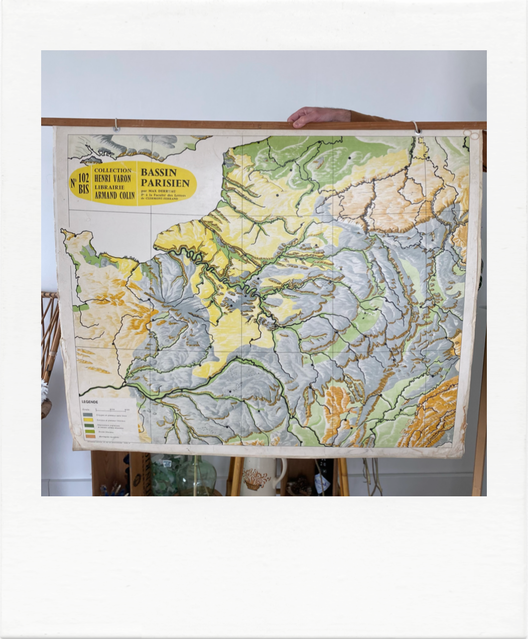 Carte scolaire ancienne Bassin parisien