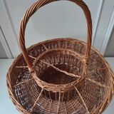 Vintage Wicker Portable Bar