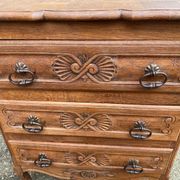Vintage Louis XV style commode in 19th-century wood.