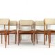 Set of 6 Erik Buch chairs for O.D. Møbler model 49 - Danish design