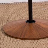 Large tilting floor lamp in steel and teak by Georges Frydman 1960.