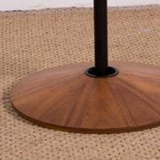 Large tilting floor lamp in steel and teak by Georges Frydman 1960.