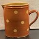 Large Savoie Polka Dot Pitcher, Said Le Savoyard H 18.5 cm