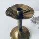 Antique golden brass candle holder