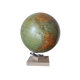 Earth globe, world map, glass and marble