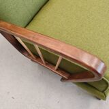 Vintage Lounger Chair in Grass Green, 1950s