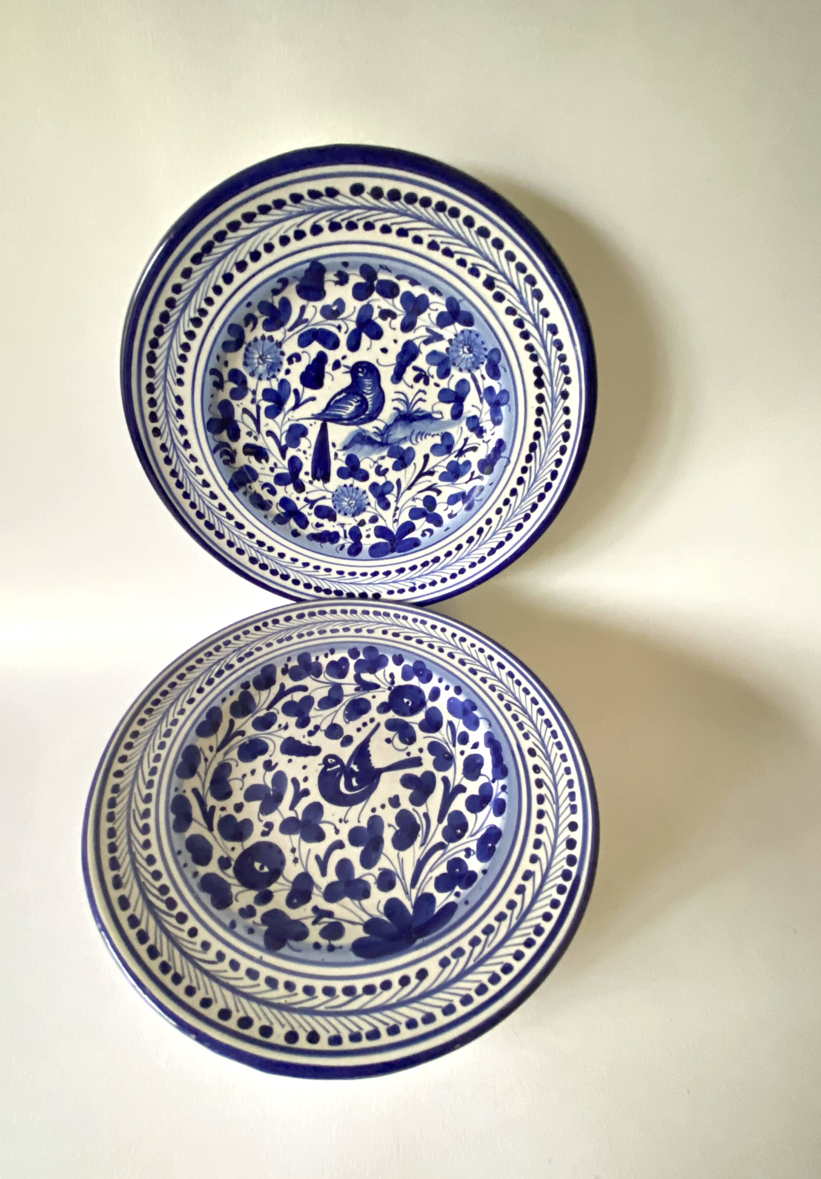 Duo Italian ceramic plates