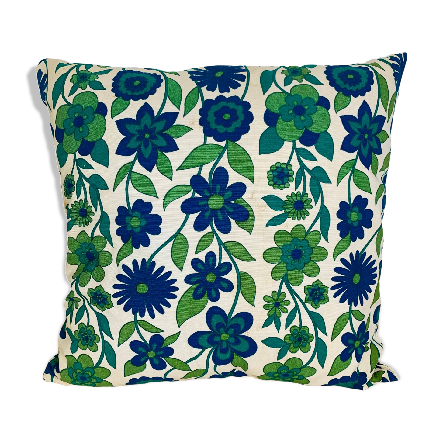 Vintage 70s flower cushion 47 x 47 cm