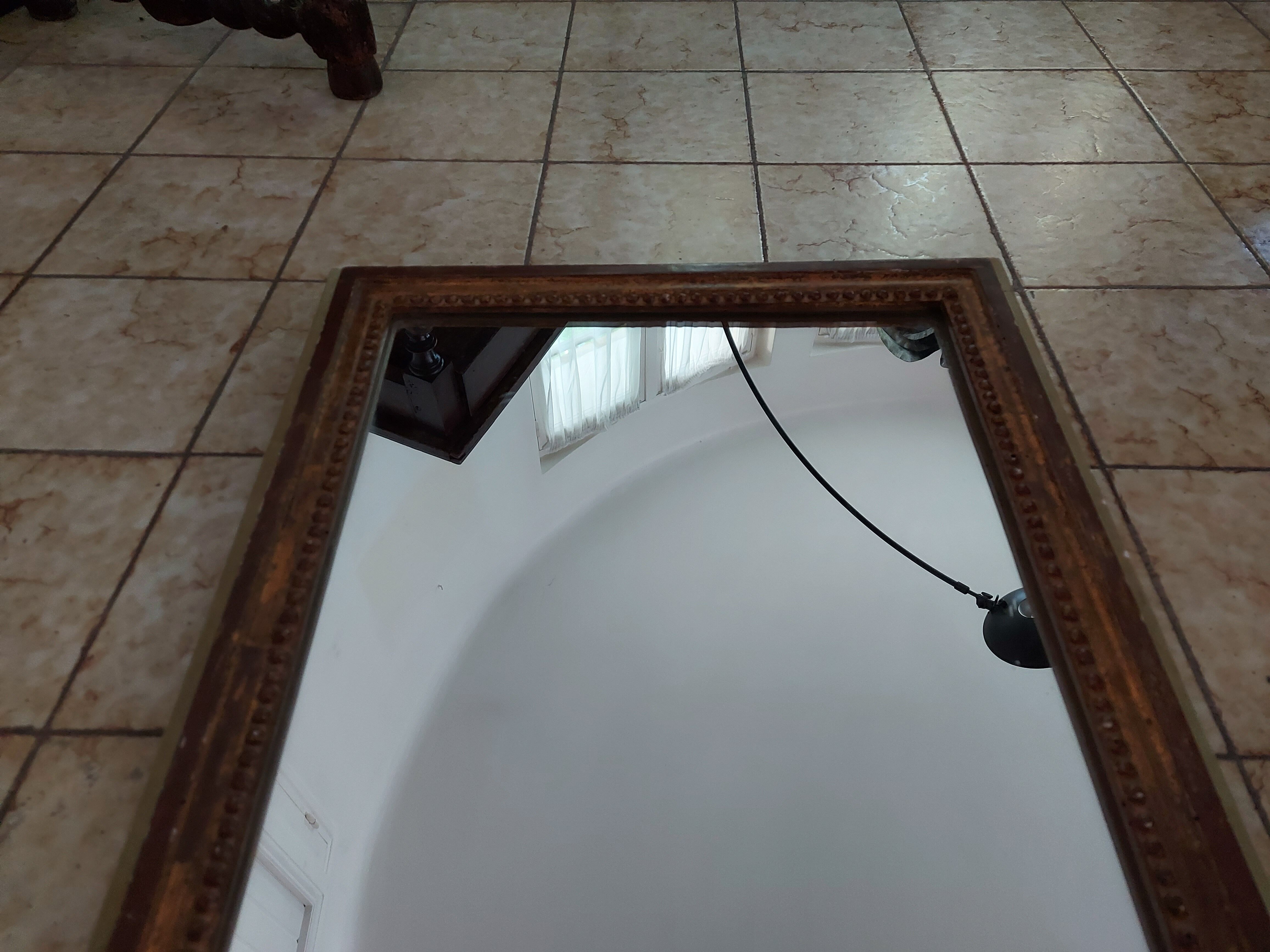 Louis XVI-style wooden mirror  50x60cm