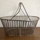 Country wrought iron harvest basket 1930