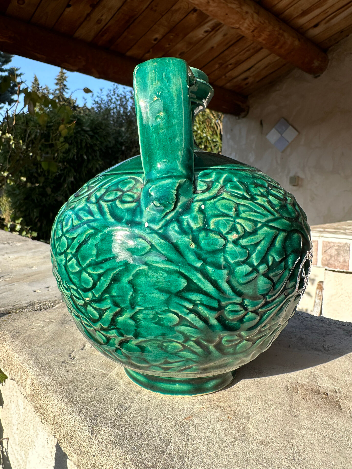 Earthenware pitcher from the 20th century.