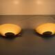 Pair of brass and glass wall lights from the Spage era, 1980, Germany.