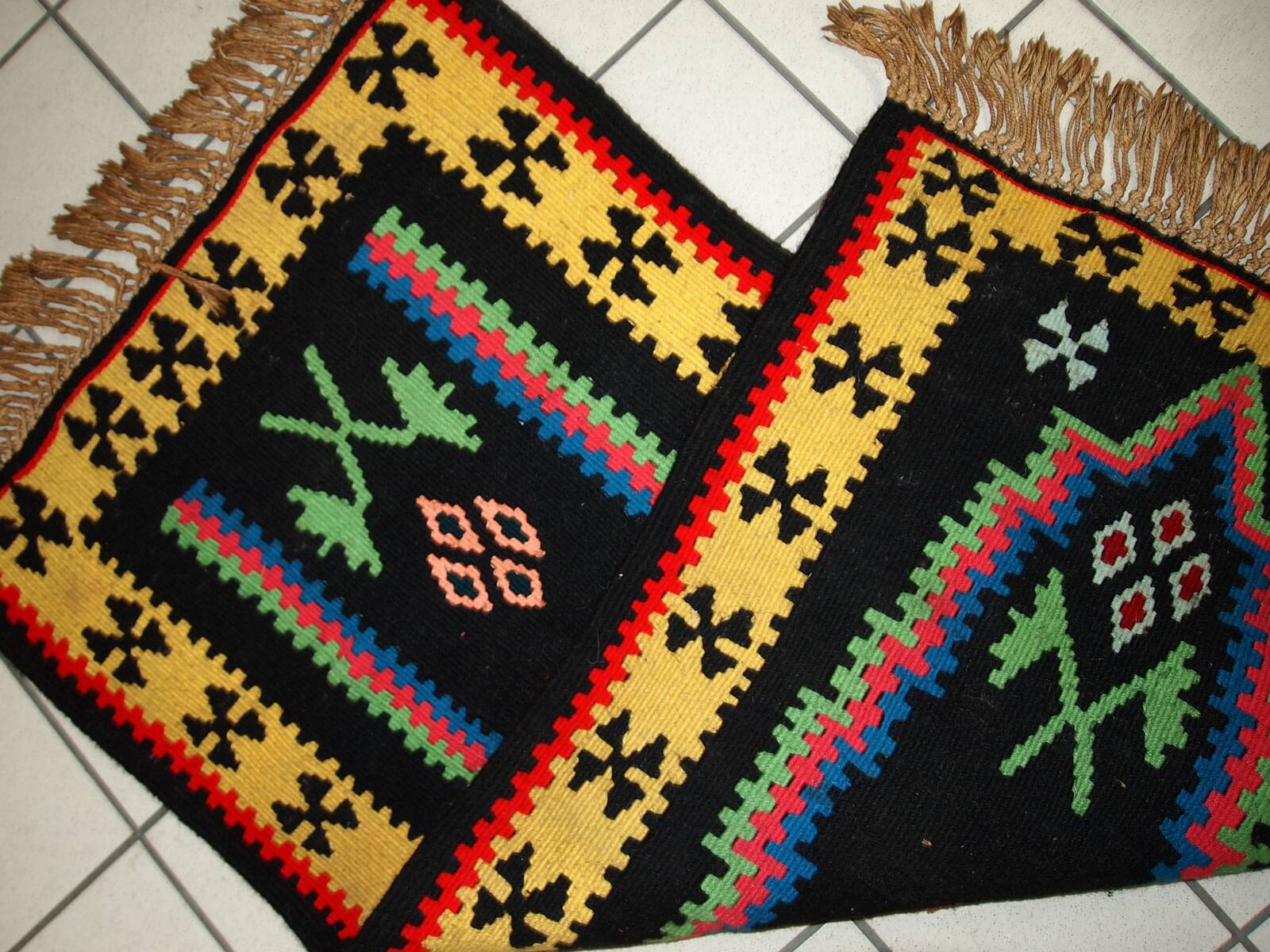 Tapis Kilim Anatolien Vintage Turc, Années 1970, Tissé à la Main