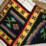 Tapis Kilim Anatolien Vintage Turc, Années 1970, Tissé à la Main