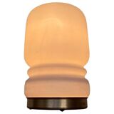 Mid-Century Glass Table Lamp for Valasske Mezirici, Czechoslovakia, 1970s