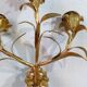 Candlestick wall light late 19th gilded bronze