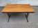 Mid-Century wooden and steel folding table brown 1970 120x70cm
