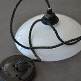 Black and white opaline hanging