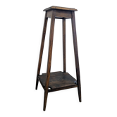 Patinated wooden stool – rustic simplicity