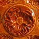 Vintage French oyster plate in Majolica from Sarreguemines