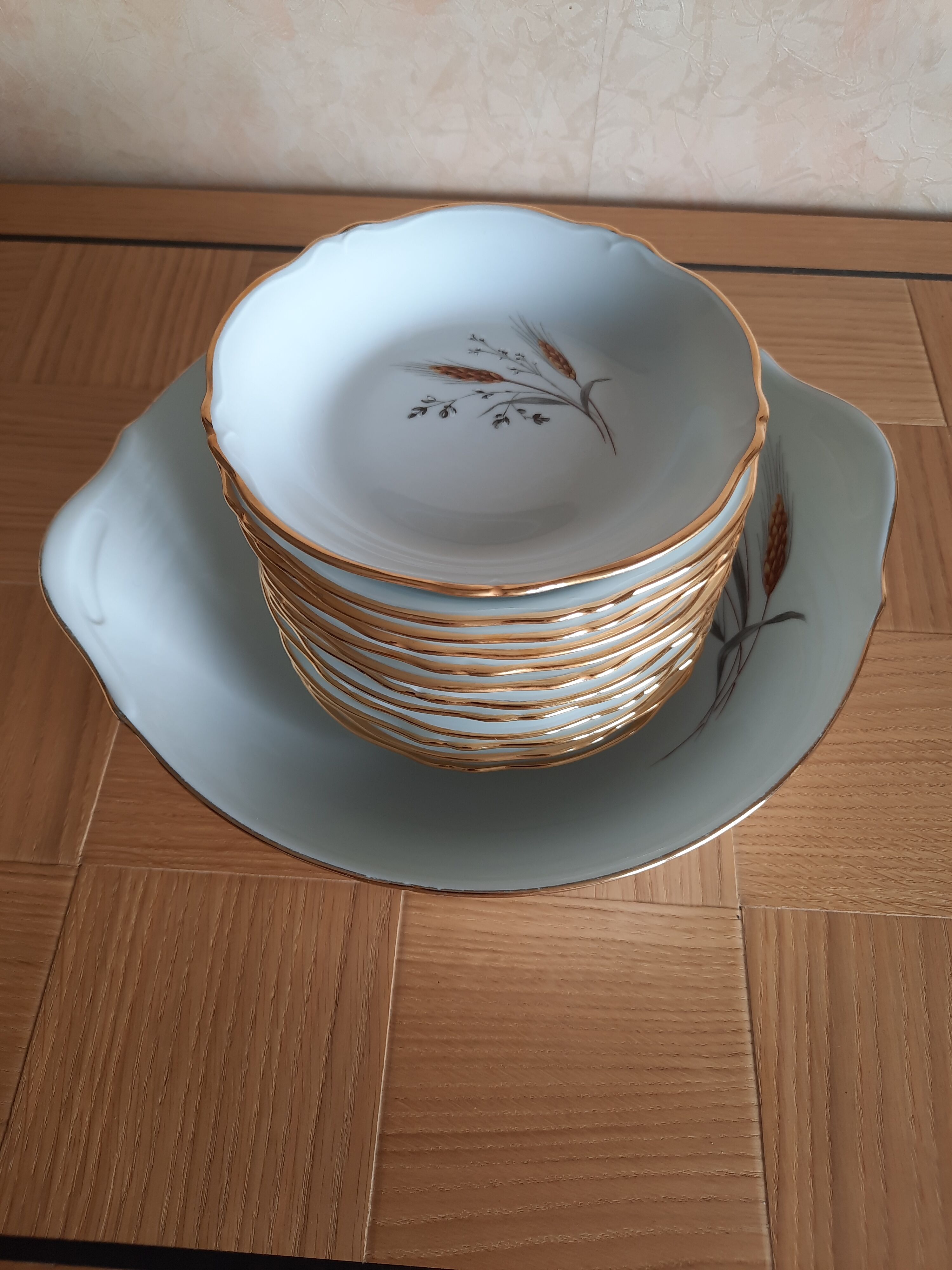 Fruit service 12 cups and 1 salad bowl Limoges