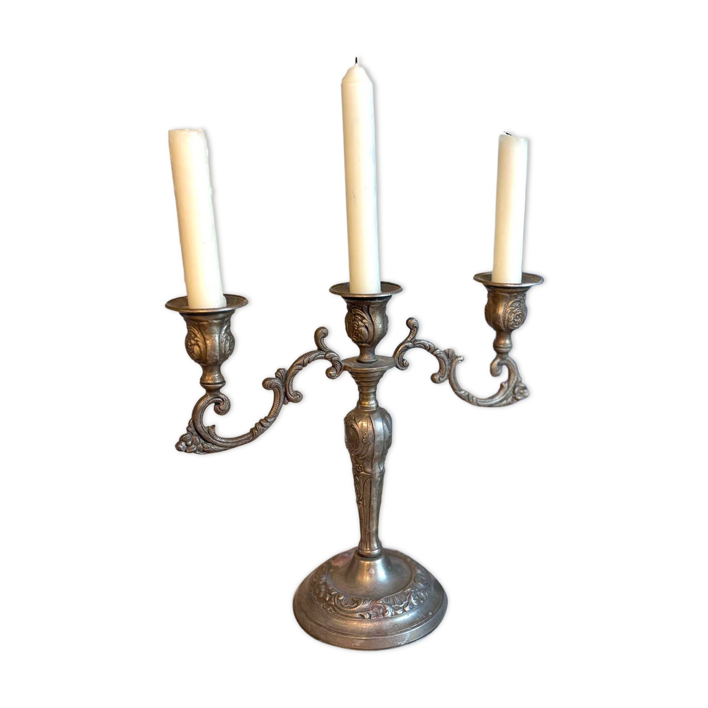 Big bronze candleholder