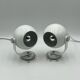 Ensemble de lampes eyeball en métal et plexiglas space age années 70