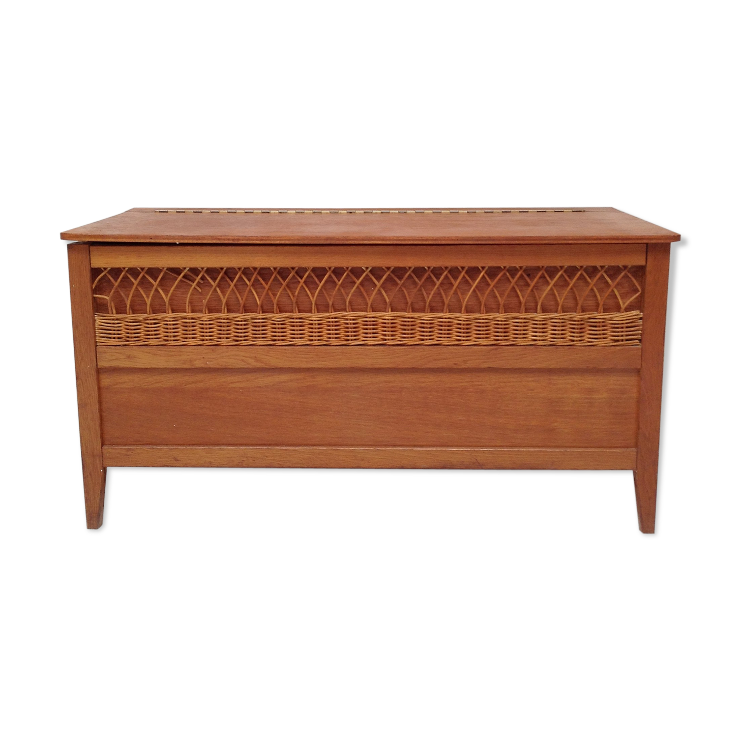 Banc coffre en rotin