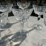 Lot 6 verres en cristal