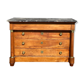 Chest of drawers of the period empire in cherry