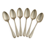 6 silver-plated metal teaspoons PIX 18 microns – France – mid-20th century