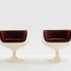 Eero Aarnio pair of Cognac alpaca velvet chairs 1967
