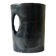 Vase design and sculptural in bluish black stoneware, Goron Vivien