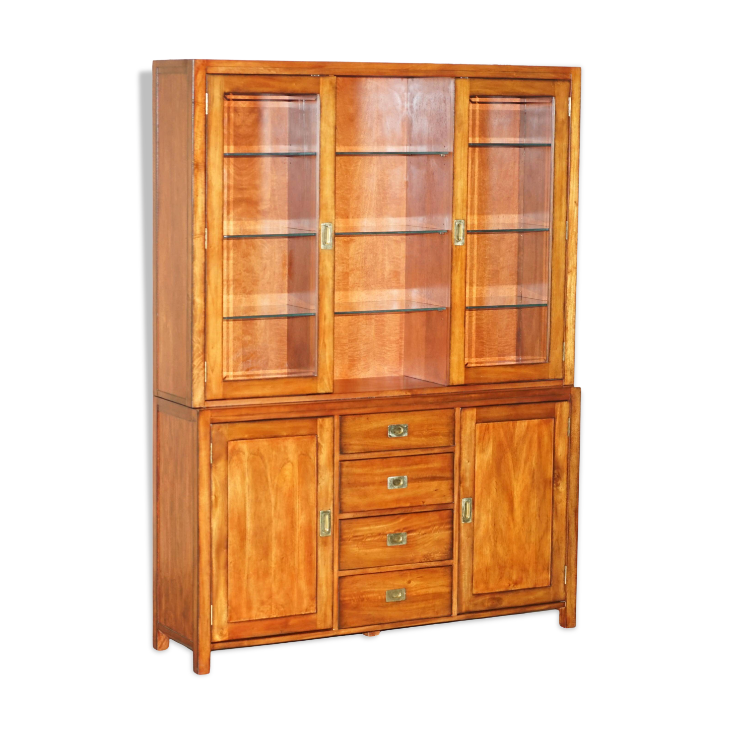 Bibliothèque Vintage Triples Spots Lumineux Armoire de Campagne Militaire Multiyork